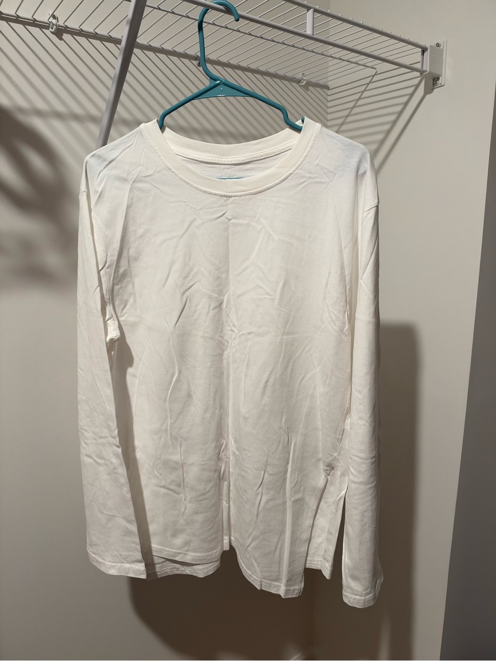 NWOT Long Sleeve Crewneck Top - White